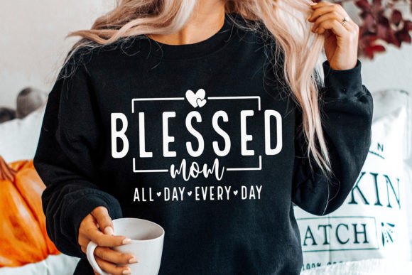 Blessed Mom SVG for Real Embroidery Projects