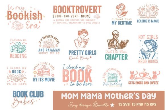 Book Reading SVG Design Bundle