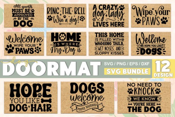 Dog Doormat SVG Bundle Review