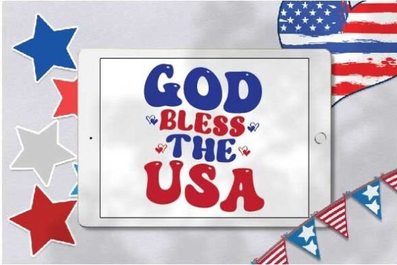 God Bless the U S a Svg