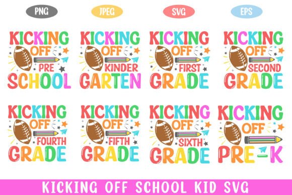 Kicking Off School Life Svg Bundle