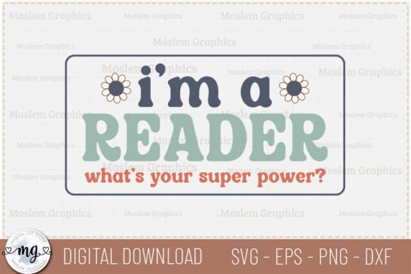 Retro Book Lover SVG - I'm a Reader