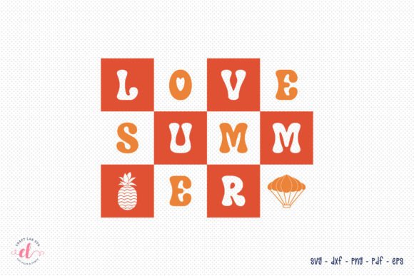 Retro Love Summer SVG Design