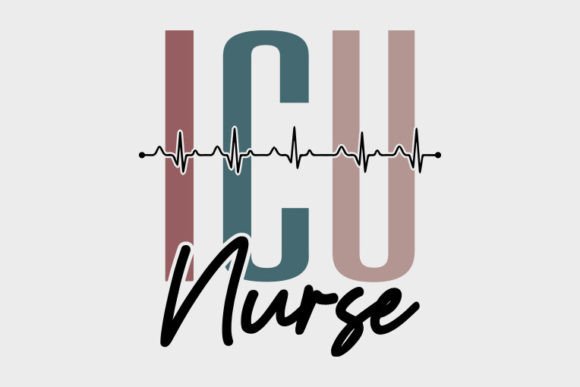 Retro Nurse SVG Design, ICU Nurse