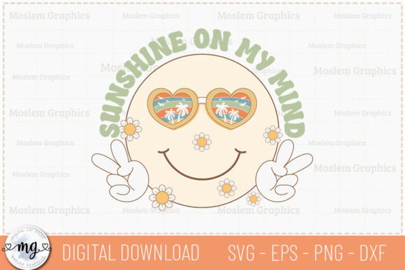Sunshine on My Mind - Retro Summer SVG