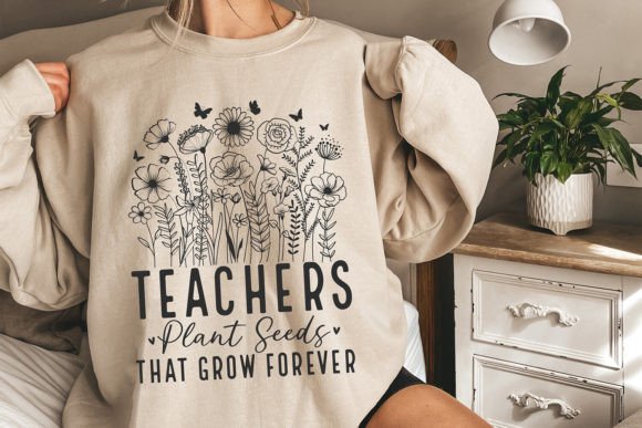 Teacher SVG, Floral Teacher SVG