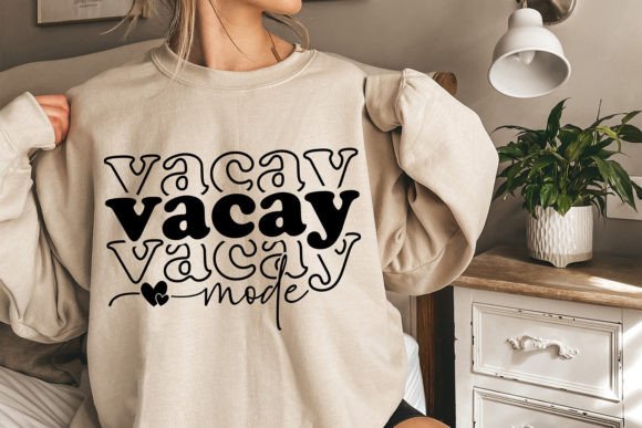 Vacay Mode SVG: Vacation Vibes in Embroidery